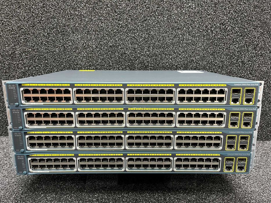 Комутатор Cisco WS-C2960+48PST-L (370W PoE) - Юнісфера