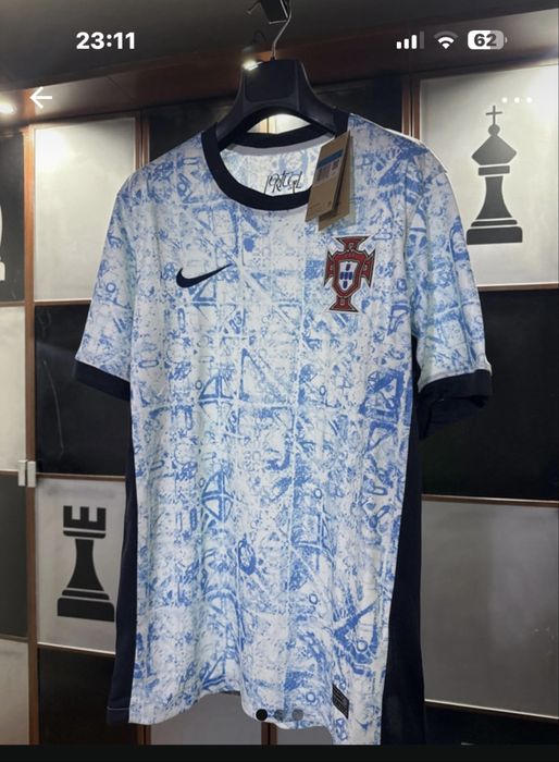 Camisola da selecao de portugal azuleijos