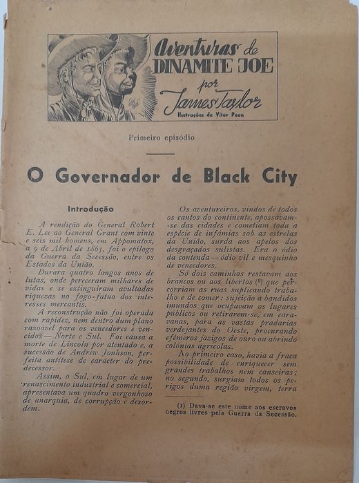 Aventuras de Dinamite Joe - Banda desenhada antiga