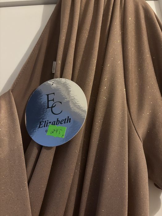 NOWA !!Sukienka wieczorowa mokka