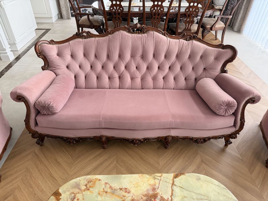 Wypoczynek ludwikowski sofa 2 fotele