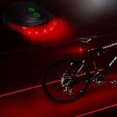 Lanterna com 5 Led´s e 2 Luzes de Laser64750550578561124