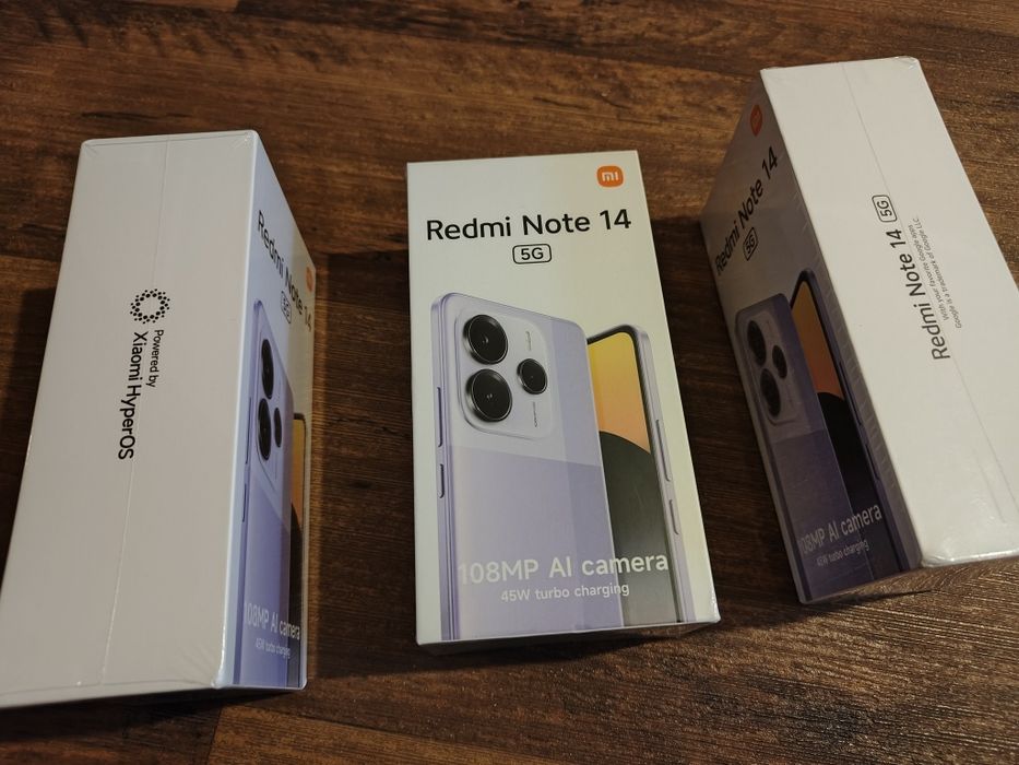 Смартфон Xiaomi Redmi Note 14 5G 8/256GB Black, Global, NFC, блок 45Вт