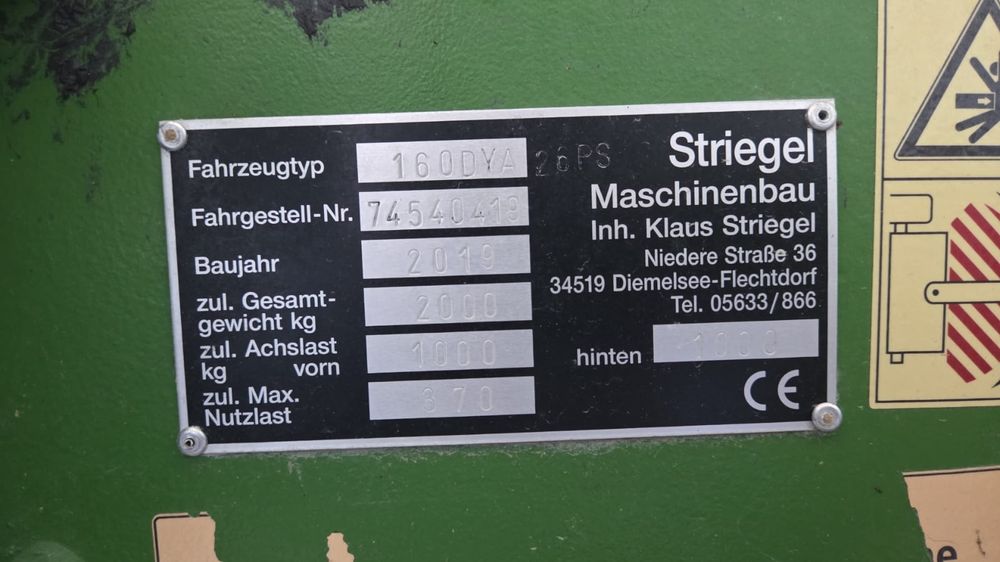 Ładowarka Striegel 160DY/A 2019 rok