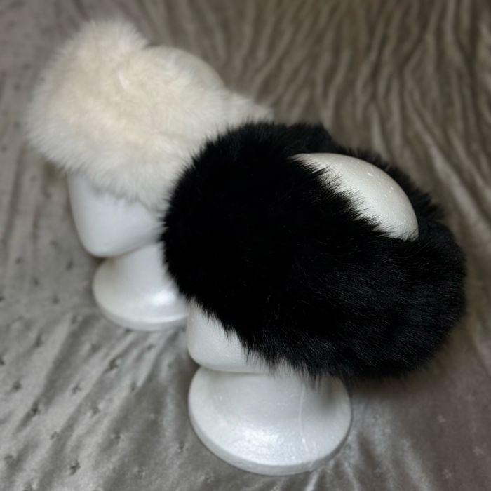 В кольорах . Хутряна Повʼязка еко хутро песця . Еко песець  тренд зими