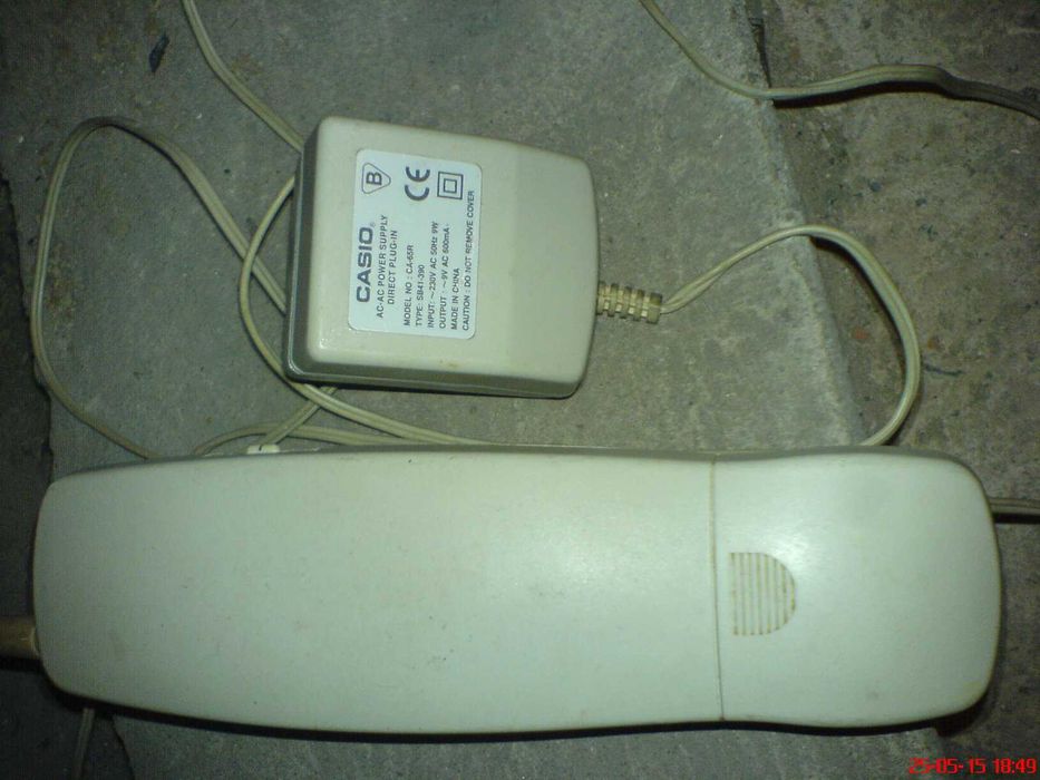 Telefon stacjonarny CasioTC-540 SB 41-390 słuchawka bezprzewo zasilacz