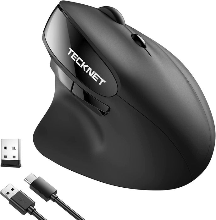 Mysz ergonomiczna TECKNET bezprzewodowa 2400 DPI