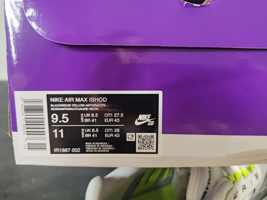 Buty Nike SB Air Max Ishod rozmiar: 43, 27,5cm