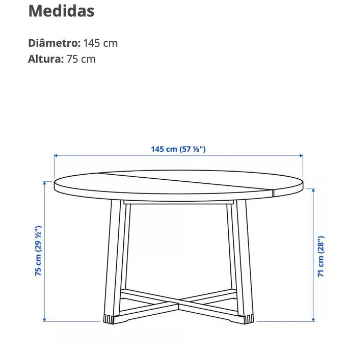 Mesa redonda MÖRBYLÅNGA - IKEA