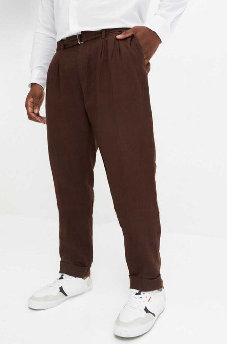 Spodnie męskie lniane 58