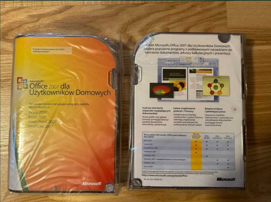 Office 2007 dla uży. domowych - 3 komputery PL wieczysta licencja