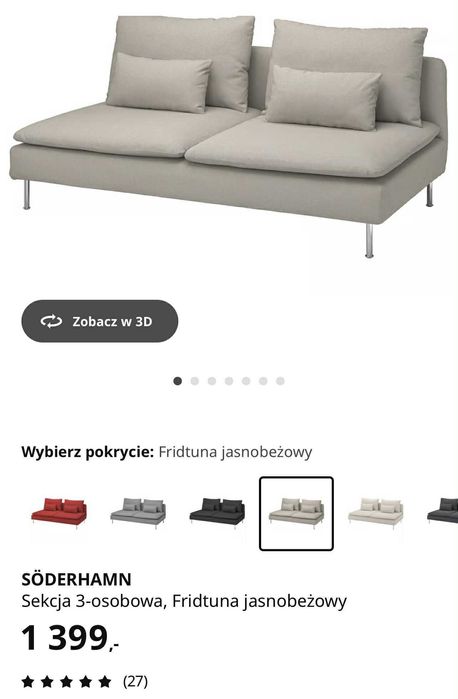Modułowy narożnik SODERHAMN IKEA