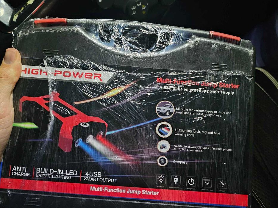 Пускозарядний пристрій пусковое 99800, 128000 mAh бустер павербанк