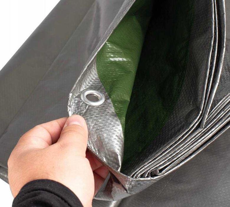 Plandeka 3x4m Gruba  Mrozoodporna na Taras  Płachta Okryciowa 120g/m2