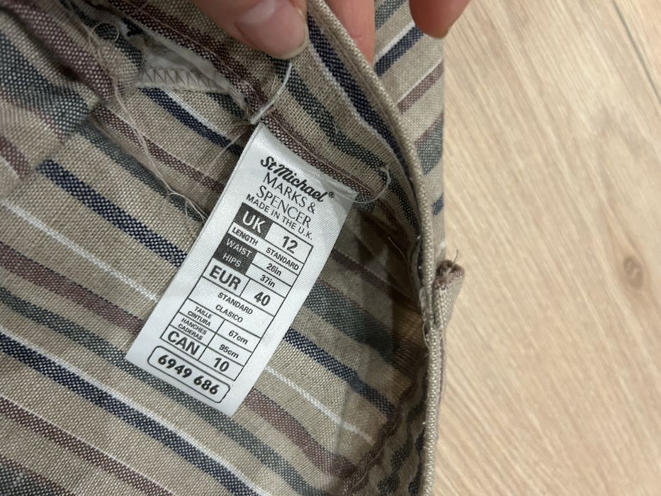 Брюки лен и стрейч.Размер S.