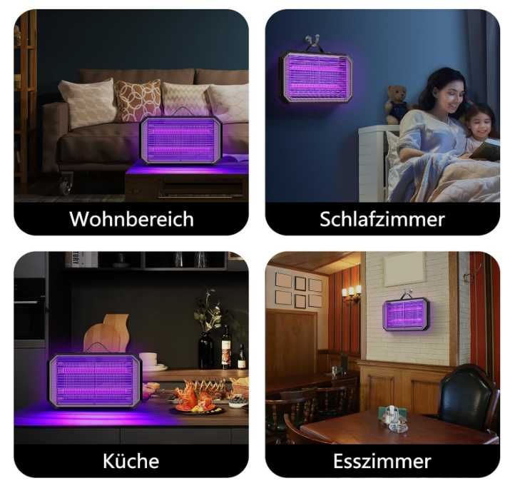 Elektryczna lampa owadobójcza 4200V UV do domu i ogrodu