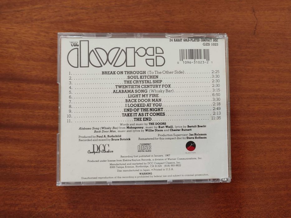 The Doors  (DCC 24 kt gold plated disc)