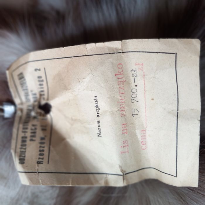 Srebrny Lis Srebrny - kołnierz z lisa srebrnego, cała skóra dwustronna