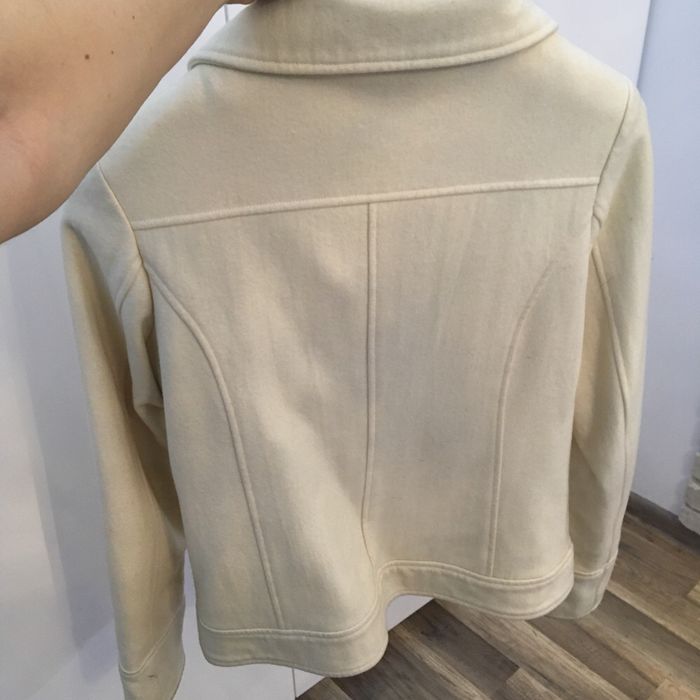 Kurtka flauszowa, kremowa, 36