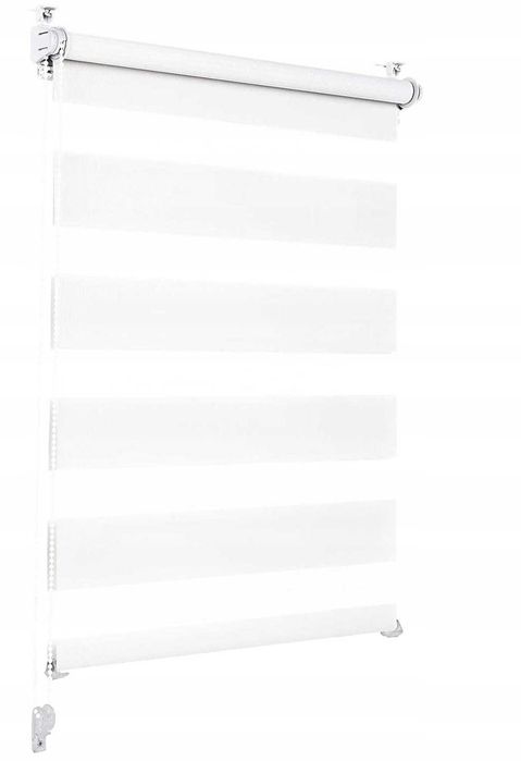 Roleta Sekey Dzień i noc 40 x 130 cm biała