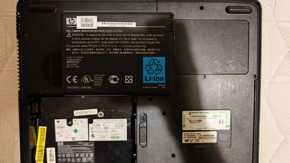 HP Pavilion zv5390EA Pentium 4 3.4GHz — Para Peças + Acessórios Originais HP