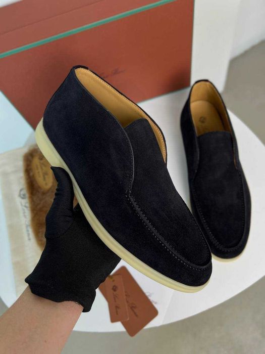 Мужские лоферы Loro Piana ботинки с меховой стелькой Лоро Пиана ob437