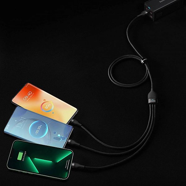 Baseus Flash Series II kabel USB - USB Typ C / Lightning / micro USB 1