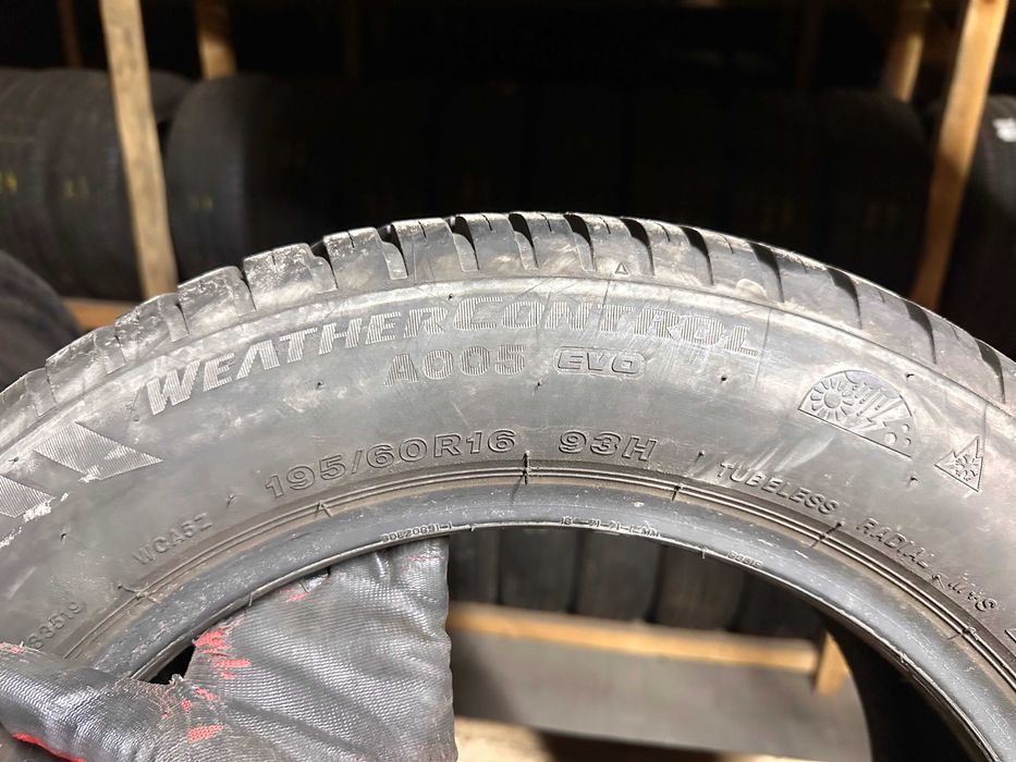 Шини всесезонні 195/60R16 BRIDGESTONE WEATHER CONTROL A005 2шт 6+мм 2022
