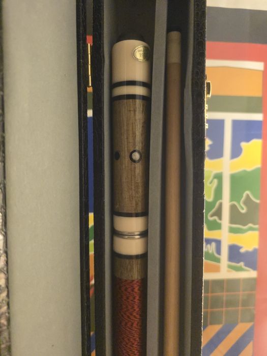 Taco de snooker com mala em pele