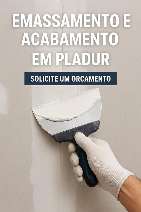 Serviços de emassador para Pladur
