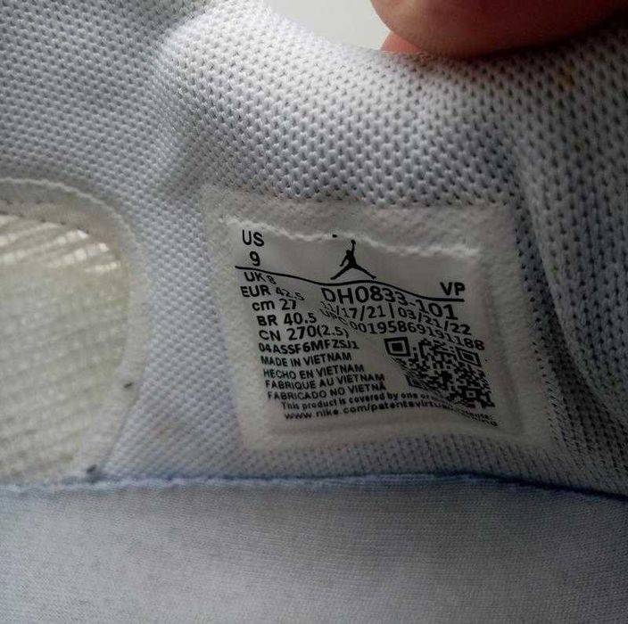 Оригинал. кроссовки nike air jordan 36 low pure money white dh0833-101