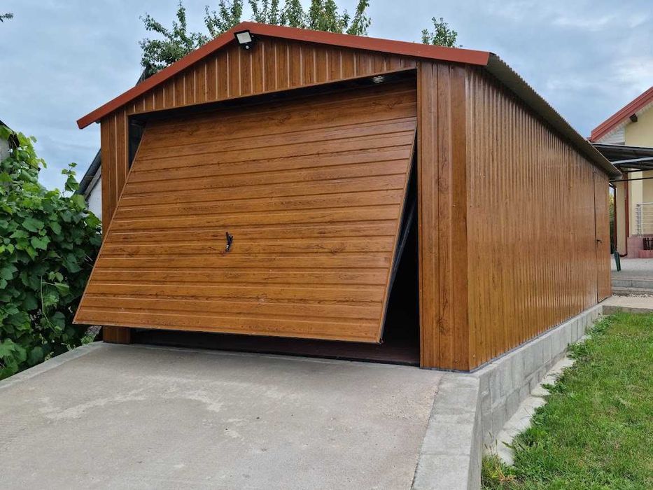 Garaż Standard 3x5 Drewnopodobny ZŁOTY DĄB