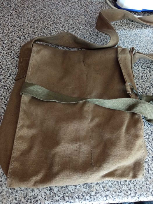 Bolsa de ombro militar Kozak musette vintage Exército Checoslováquia