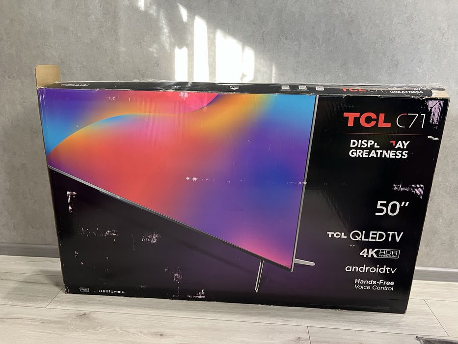 Телевізор TCL 50” дюймів C71 UHD 4K. РОЗБИТИЙ ЕКРАН!