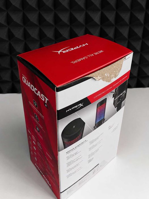 HyperX QuadCast S - mikrofon jak nowy, pełny zestaw