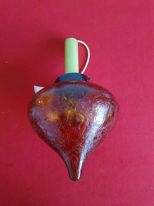 Lampa szklana wisząca lata 60/70 z czasów PRL