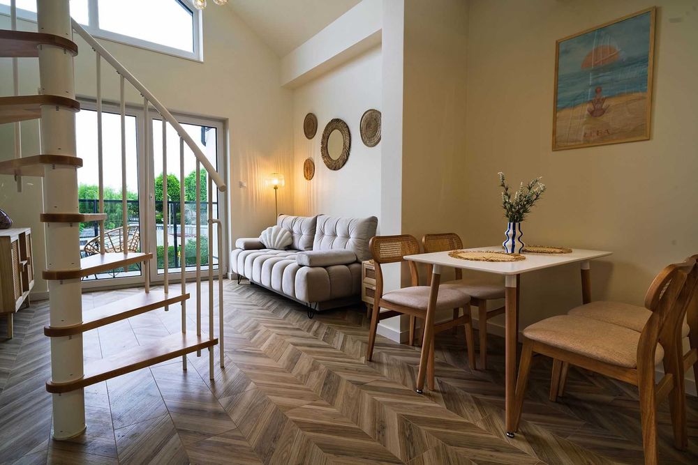 Apartament Soft Shell z antresolą West Łeba Morze Apartamentów wynajem