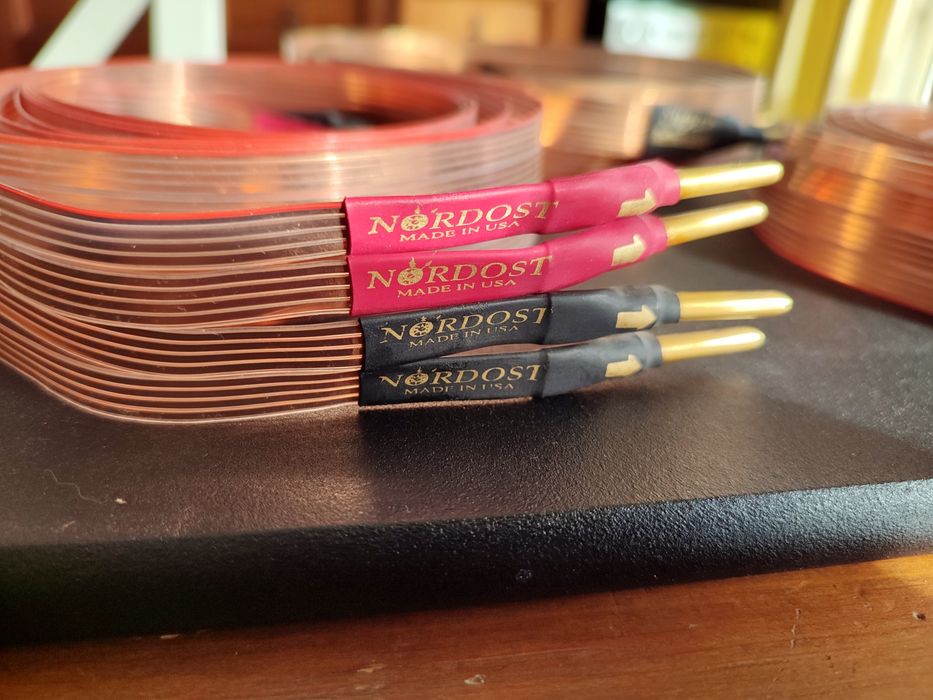 Nordost Super Flatline Gold Cabos de Coluna Hi-Fi 2x2.5M