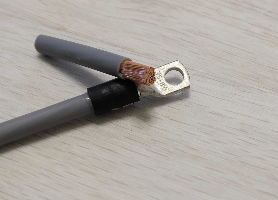 кабель перемичка 35мм2 -> 35 50 100 см медь для батареи, BMS, инвертор