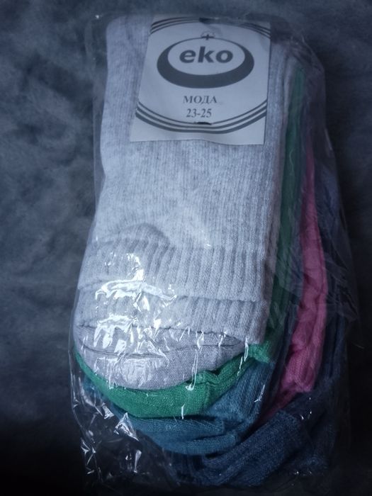 Шкарпетки жіночі. 10 штук. 23-25 розмір