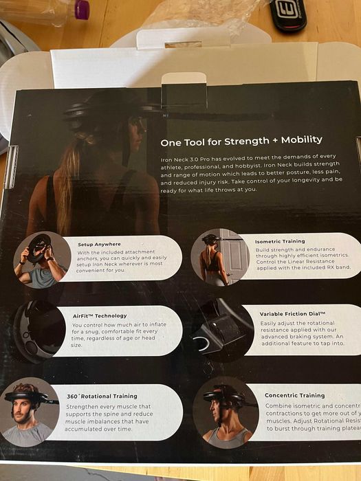 Iron Neck 3.0 Pro - Condição perfeita, topo de gama