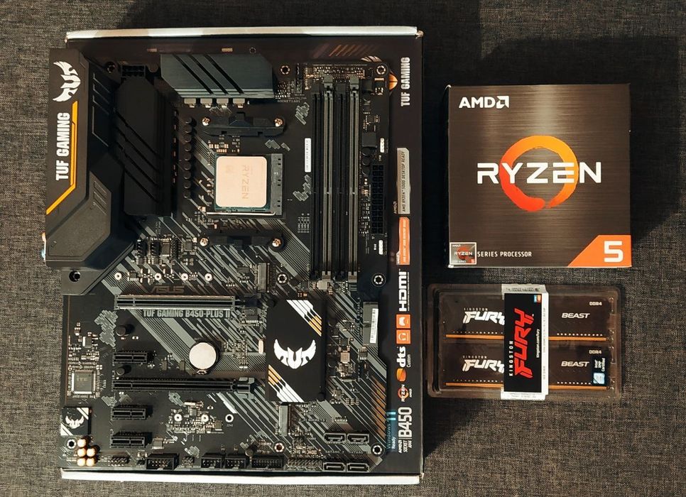 Ryzen 5 3600/ B450 TUF AsusI/ 16Gb 3200MHz FURY игровой комплект AM4