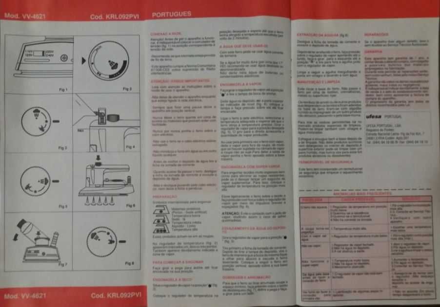 Ferro de engomar compacto marca UFESA - Travel
