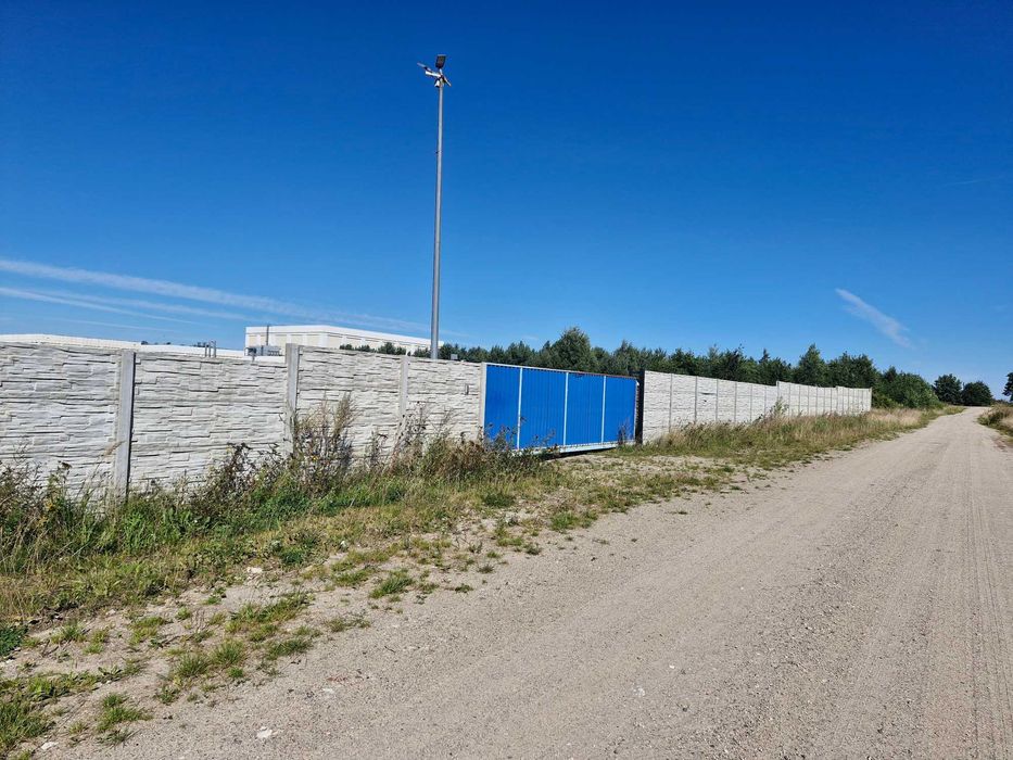 Działka Przemysłowo Usługowa ogrodzona łebcz