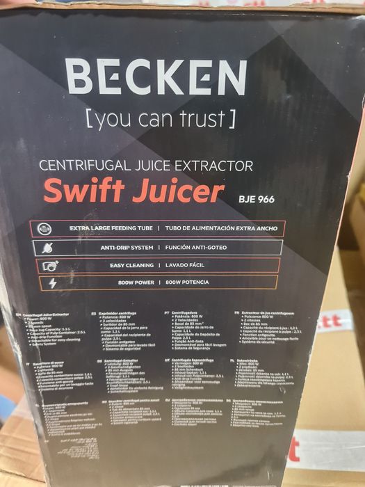 Espremedor Becken 800w novo