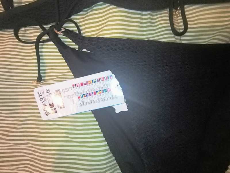 Strój kąpielowy czarny Censored 75C, XL
