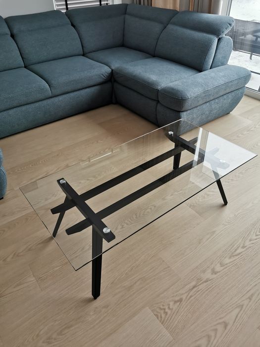 Stolik kawowy szklany 60x120