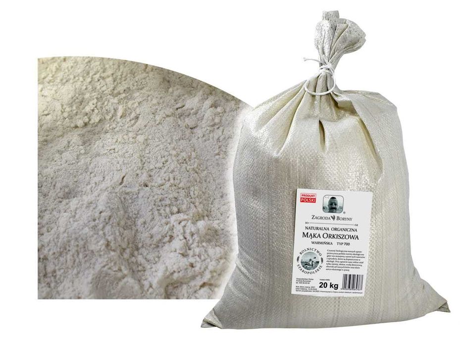 MĄKA Orkiszowa Ekologiczna typ 700 Uniwersalna 20 KG