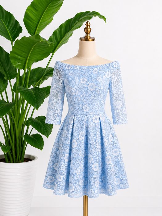 Niebieska sukienka xs 34