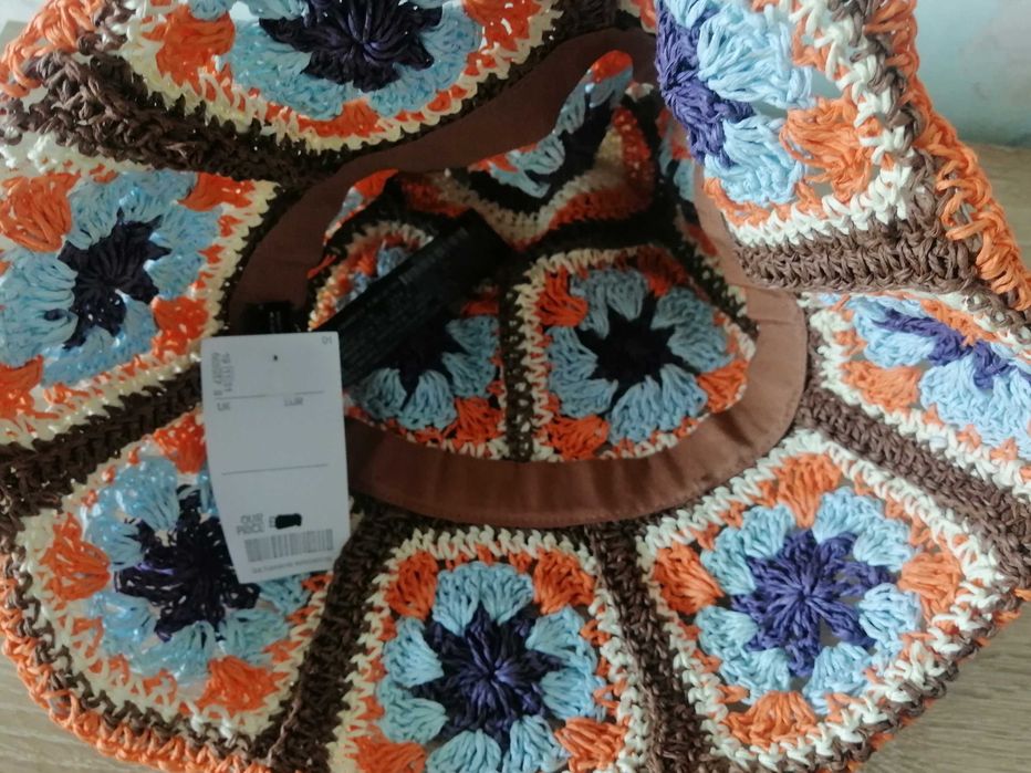 Шляпа zara M плетеная